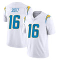 Punc LA.Chargers #16 J.K. Scott Player White Limited Vapor Untouchable Home Game Stitched Jerseys