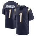 Punc LA.Chargers #1 Quentin Johnston Player Navy Alternate Home Game Stitched Jerseys