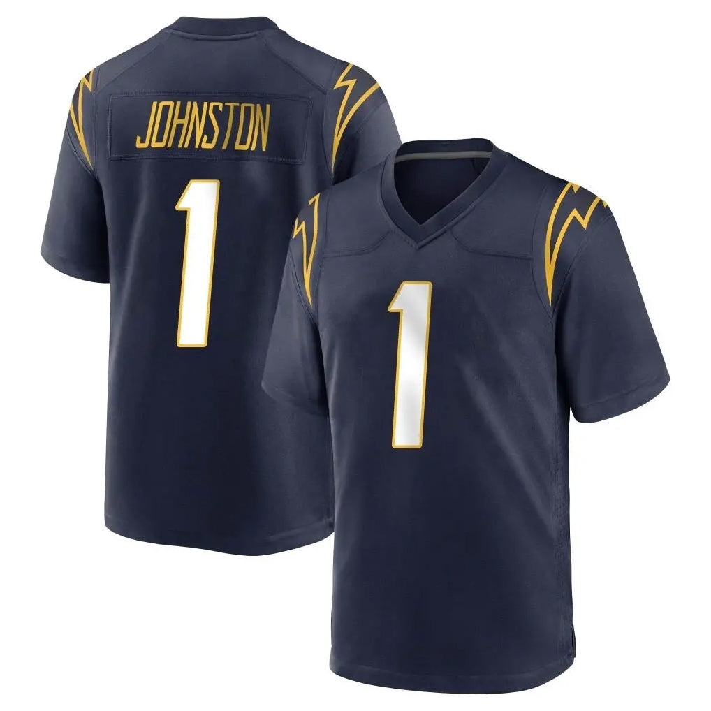 Punc LA.Chargers #1 Quentin Johnston Player Navy Home Game Stitched Jerseys