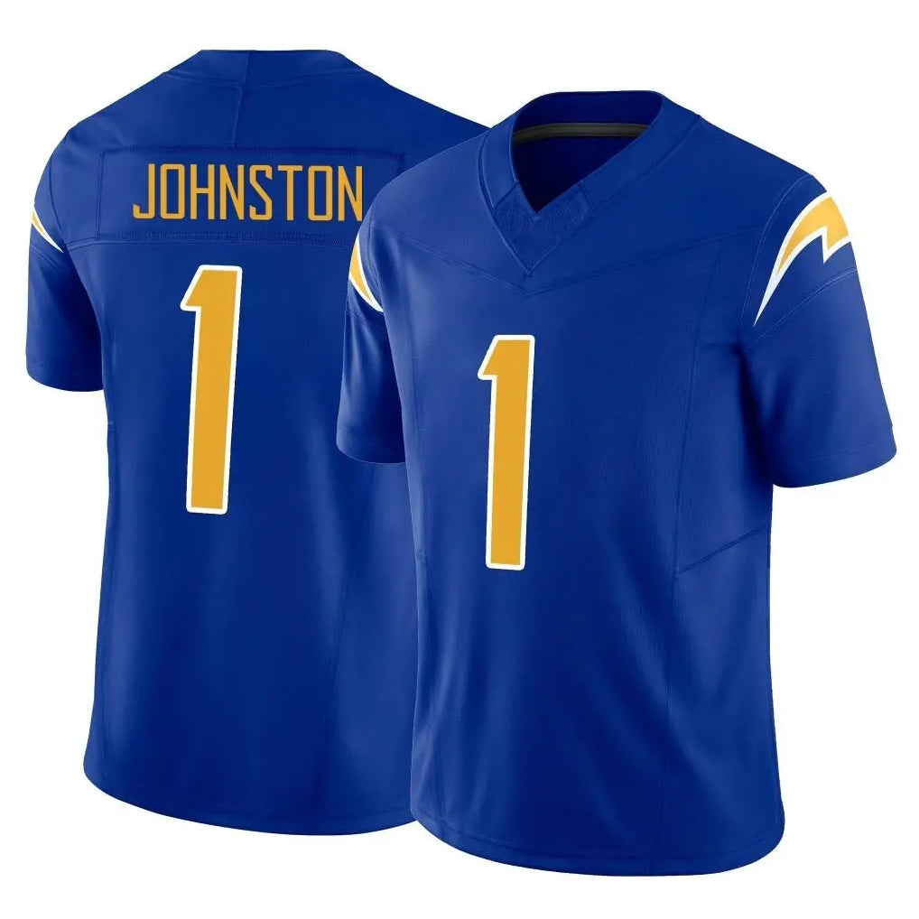 Punc LA.Chargers #1 Quentin Johnston Player Royal Limited Vapor F.U.S.E. Home Game Stitched Jerseys