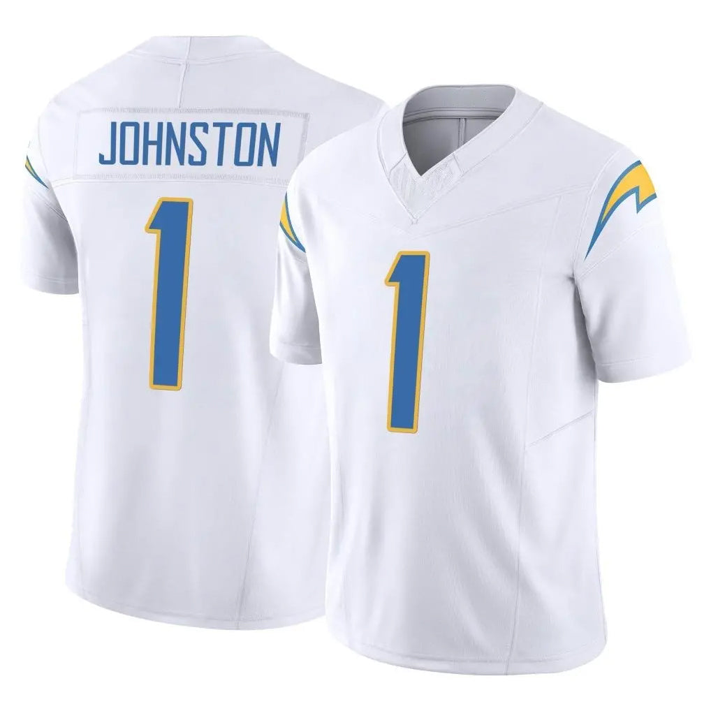 Punc LA.Chargers #1 Quentin Johnston Player White Limited Vapor F.U.S.E. Home Game Stitched Jerseys