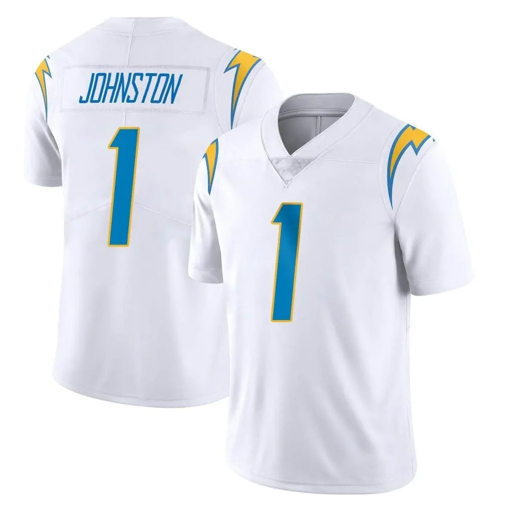 Punc LA.Chargers #1 Quentin Johnston Player White Limited Vapor Untouchable Home Game Stitched Jerseys