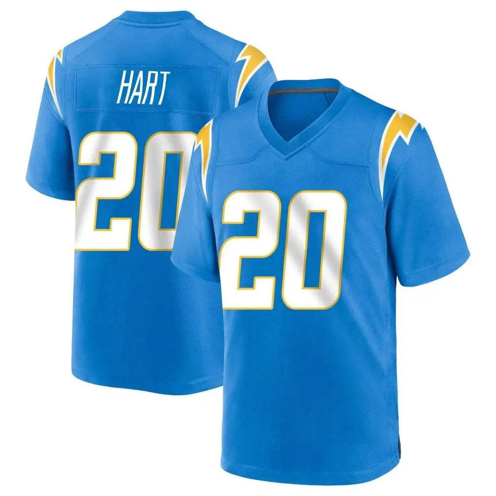 Punc LA.Chargers #20 Cam Hart Player Blue Home Game Stitched Jerseys