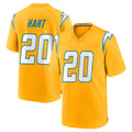 Punc LA.Chargers #20 Cam Hart Player Gold Home Game Stitched Jerseys