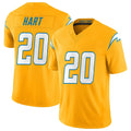 Punc LA.Chargers #20 Cam Hart Player Gold Limited Vapor F.U.S.E. Home Game Stitched Jerseys