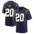 Punc LA.Chargers #20 Cam Hart Player Navy Home Game Stitched Jerseys
