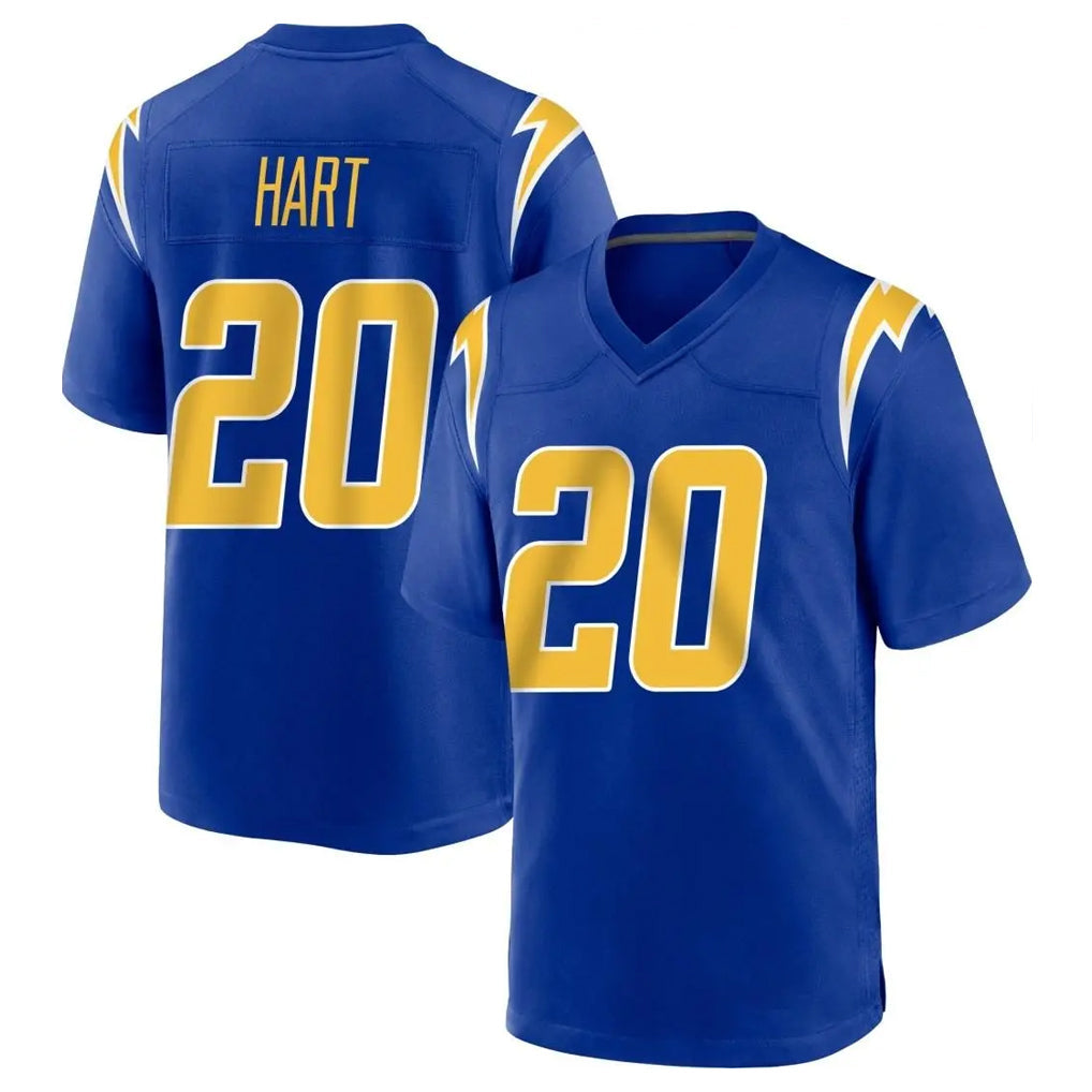 Punc LA.Chargers #20 Cam Hart Player Royal Home Game Stitched Jerseys