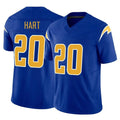 Punc LA.Chargers #20 Cam Hart Player Royal Limited Vapor F.U.S.E. Home Game Stitched Jerseys