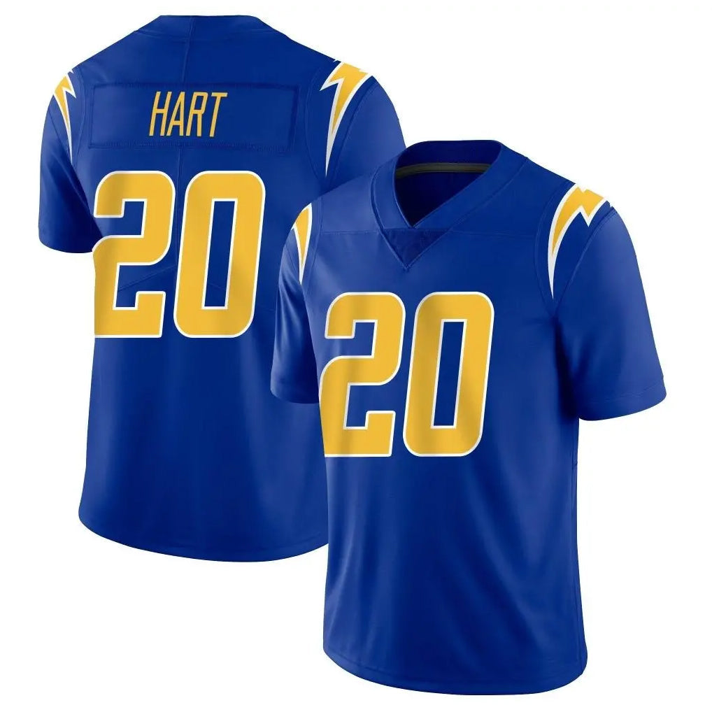 Punc LA.Chargers #20 Cam Hart Player Royal Limited Vapor Home Game Stitched Jerseys