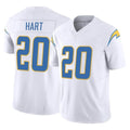 Punc LA.Chargers #20 Cam Hart Player White Limited Vapor F.U.S.E. Home Game Stitched Jerseys