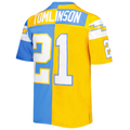 Punc LA.Chargers #21 LaDainian Tomlinson Mitchell & Ness Powder BlueGold 2002 Split Legacy Replica Jersey