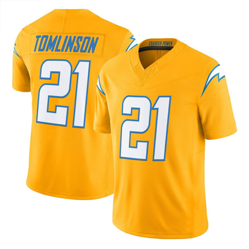 Punc LA.Chargers #21 LaDainian Tomlinson Player Gold F.U.S.E. Vapor Limited Stitched Jerseys