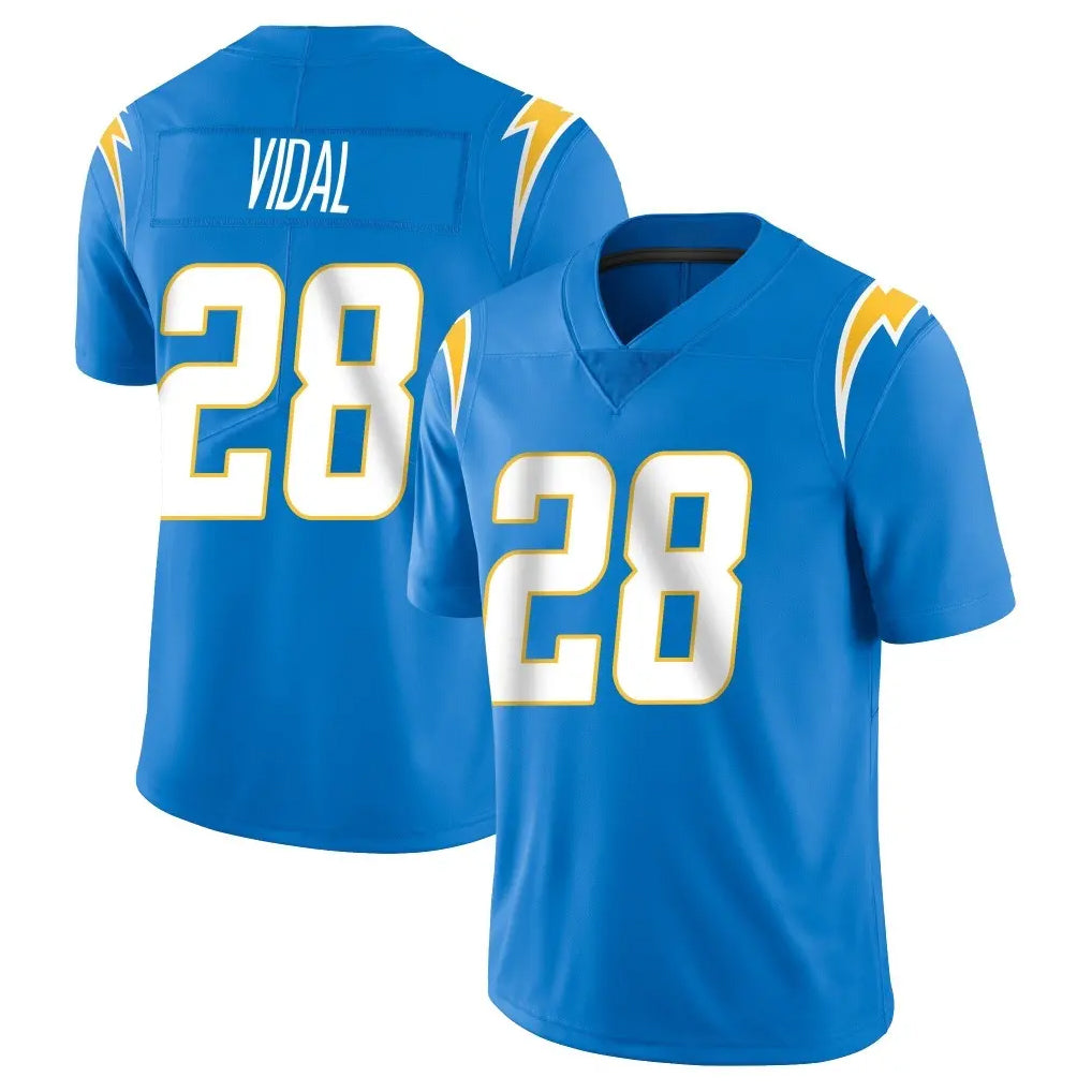 Punc LA.Chargers #28 Kimani Vidal Player Blue Limited Vapor Untouchable Home Game Stitched Jerseys
