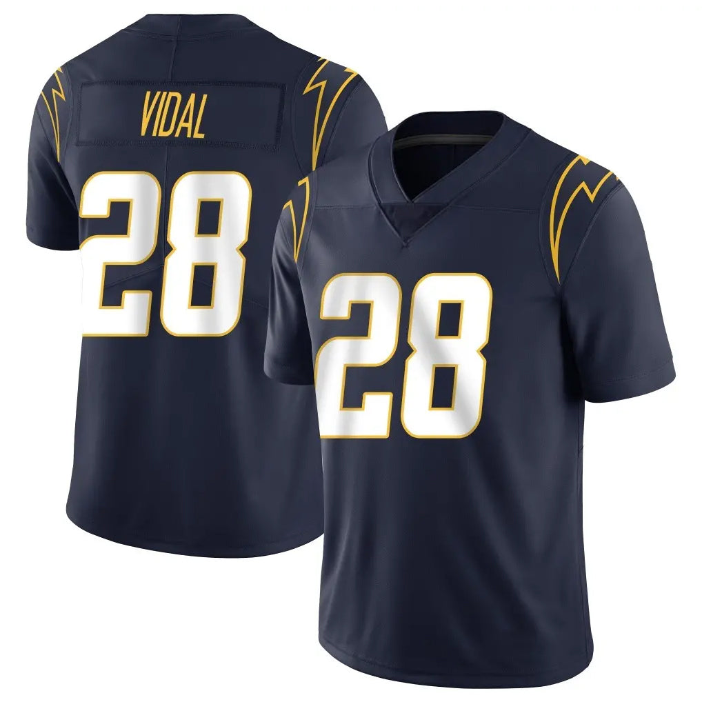 Punc LA.Chargers #28 Kimani Vidal Player Navy Limited Vapor Untouchable Home Game Stitched Jerseys