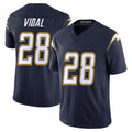 Punc LA.Chargers #28 Kimani Vidal Player Navy Vapor F.U.S.E. Limited Home Game Stitched Jerseys
