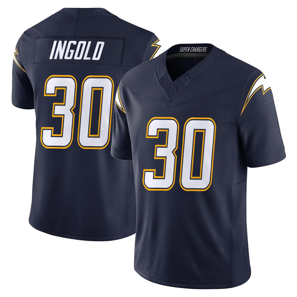 Punc LA.Chargers #30 Alec Ingold Player Navy Vapor F.U.S.E. Limited Home Game Stitched Jerseys