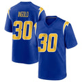 Punc LA.Chargers #30 Alec Ingold Player Royal Home Game Stitched Jerseys