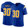 Punc LA.Chargers #30 Alec Ingold Player Royal Limited Vapor F.U.S.E. Home Game Stitched Jerseys