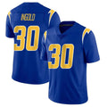 Punc LA.Chargers #30 Alec Ingold Player Royal Limited Vapor Home Game Stitched Jerseys