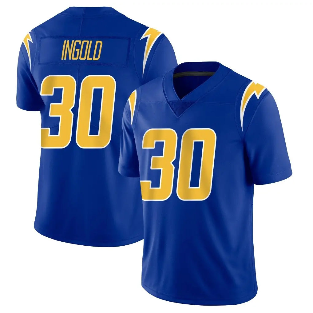 Punc LA.Chargers #30 Alec Ingold Player Royal Limited Vapor Home Game Stitched Jerseys