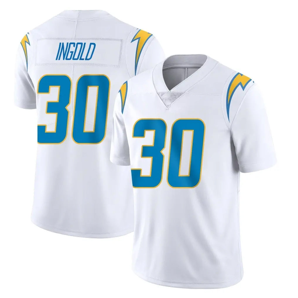 Punc LA.Chargers #30 Alec Ingold Player White Limited Vapor Untouchable Home Game Stitched Jerseys