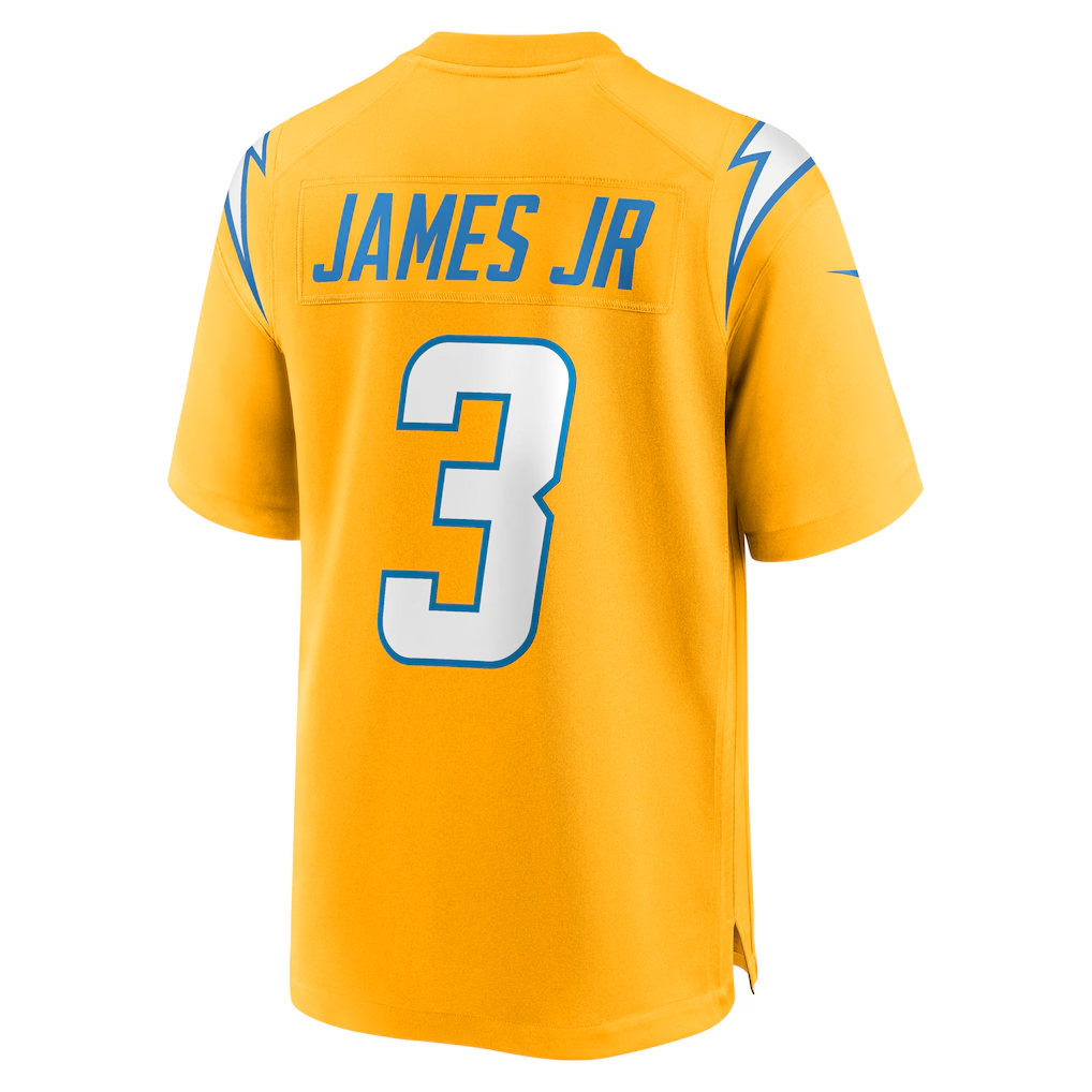 Punc LA.Chargers #3 Derwin James Jr. Gold Alternate Charger Power Game Player Stitched Jerseys