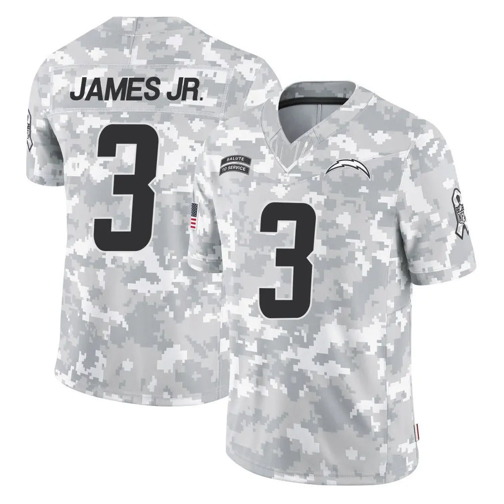 Punc LA.Chargers #3 Derwin James Jr. Player Arctic Camo Salute To Service Limited Game Stitched Jerseys