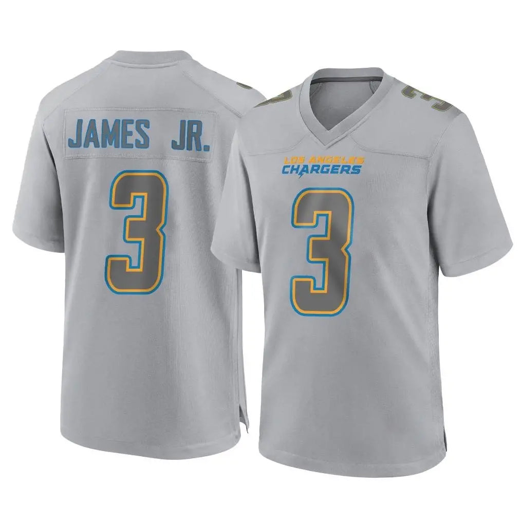 Punc LA.Chargers #3 Derwin James Jr. Player Gray Atmosphere Fashion Home Game Stitched Jerseys