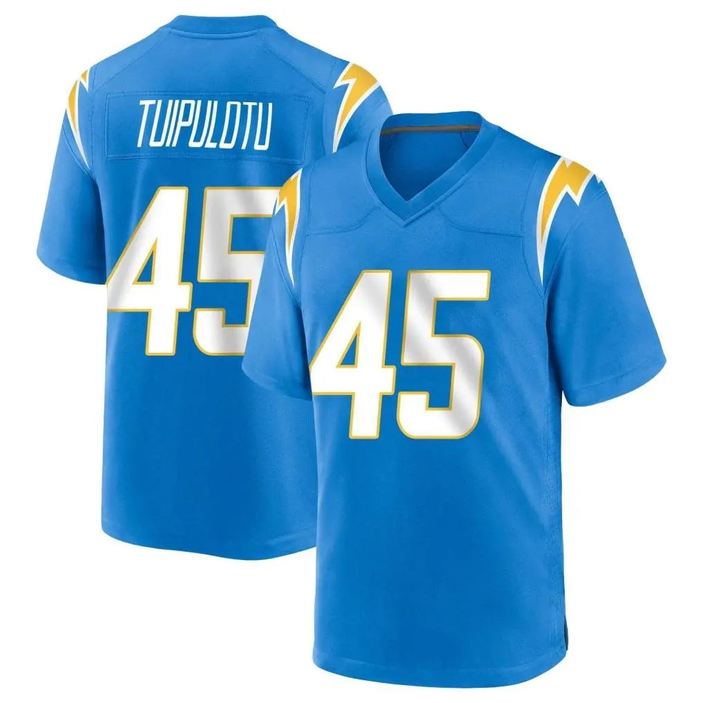 Punc LA.Chargers #45 Tuli Tuipulotu Player Blue Home Game Stitched Jerseys