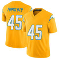 Punc LA.Chargers #45 Tuli Tuipulotu Player Gold Limited Vapor F.U.S.E. Home Game Stitched Jerseys