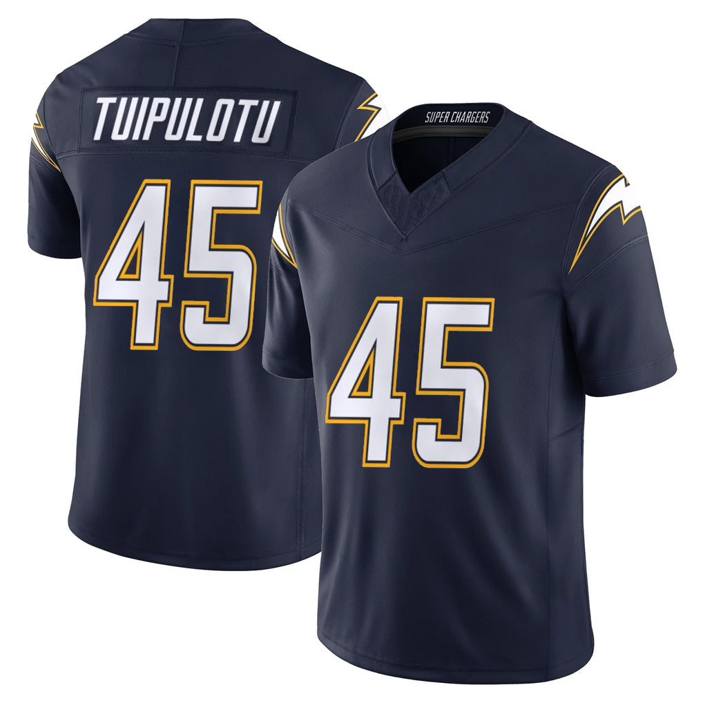 Punc LA.Chargers #45 Tuli Tuipulotu Player Navy Vapor F.U.S.E. Limited Home Game Stitched Jerseys