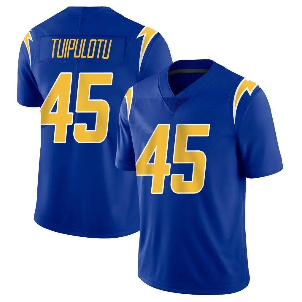 Punc LA.Chargers #45 Tuli Tuipulotu Player Royal Limited Vapor Home Game Stitched Jerseys