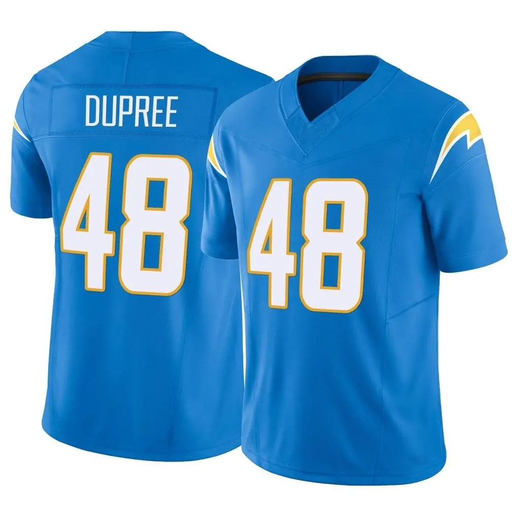 Punc LA.Chargers #48 Bud Dupree Player Blue Limited Vapor F.U.S.E. Home Game Stitched Jerseys
