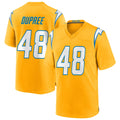 Punc LA.Chargers #48 Bud Dupree Player Gold Home Game Stitched Jerseys