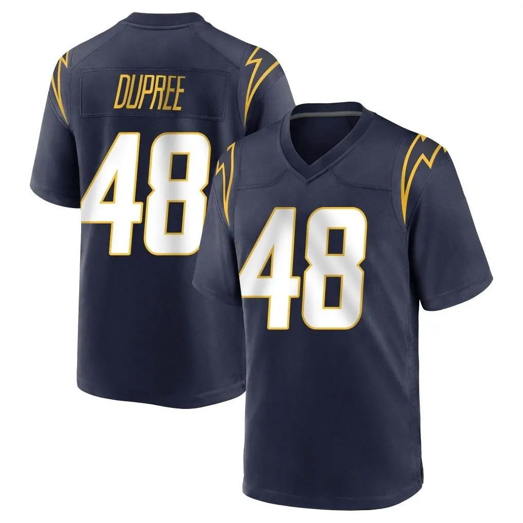 Punc LA.Chargers #48 Bud Dupree Player Navy Home Game Stitched Jerseys