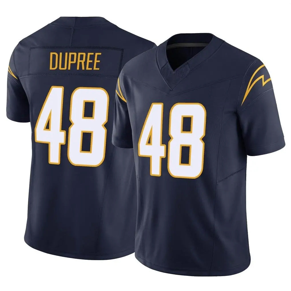 Punc LA.Chargers #48 Bud Dupree Player Navy Limited Vapor F.U.S.E. Home Game Stitched Jerseys