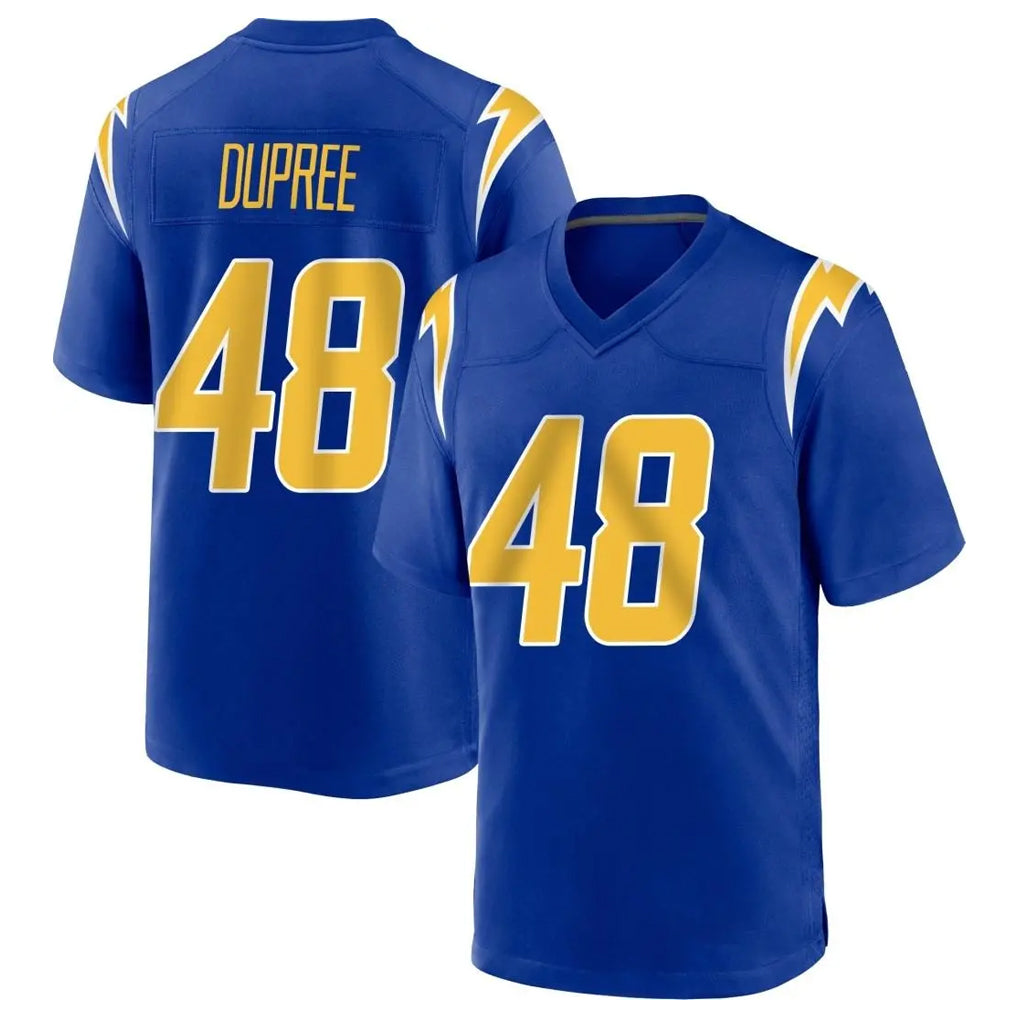 Punc LA.Chargers #48 Bud Dupree Player Royal Home Game Stitched Jerseys