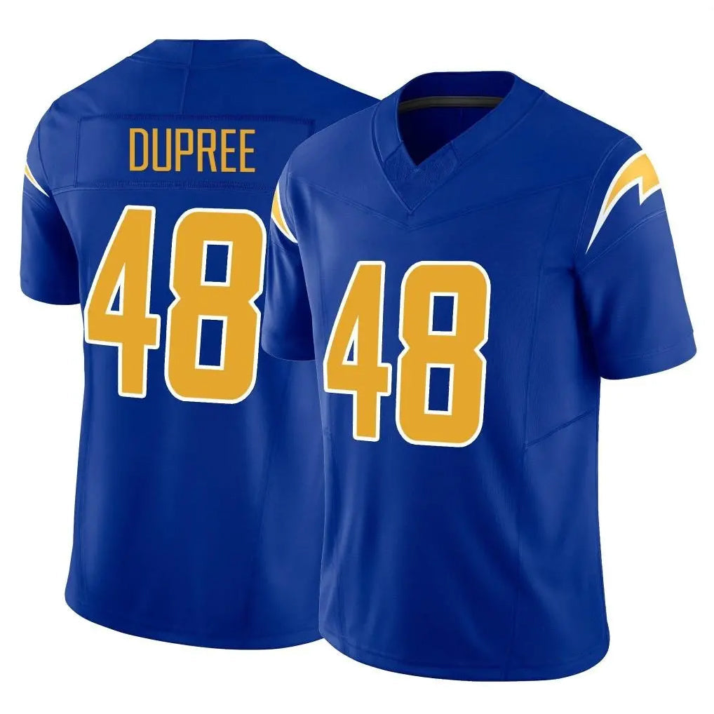 Punc LA.Chargers #48 Bud Dupree Player Royal Limited Vapor F.U.S.E. Home Game Stitched Jerseys