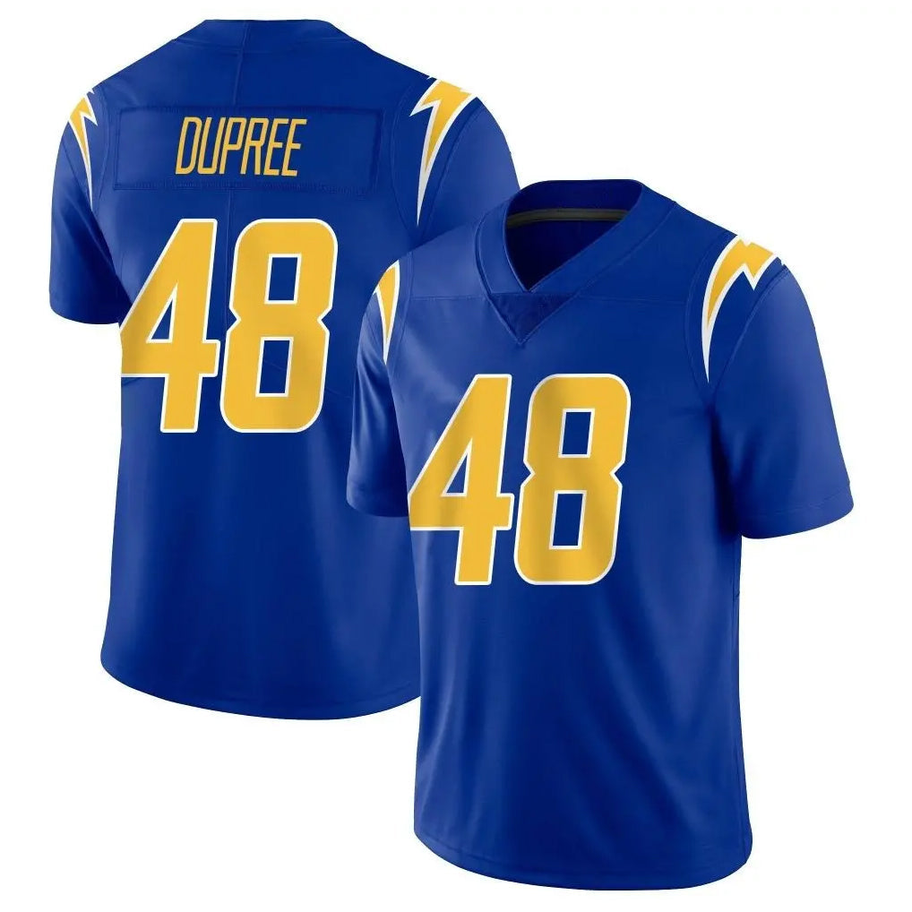 Punc LA.Chargers #48 Bud Dupree Player Royal Limited Vapor Home Game Stitched Jerseys
