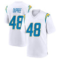 Punc LA.Chargers #48 Bud Dupree Player White Home Game Stitched Jerseys