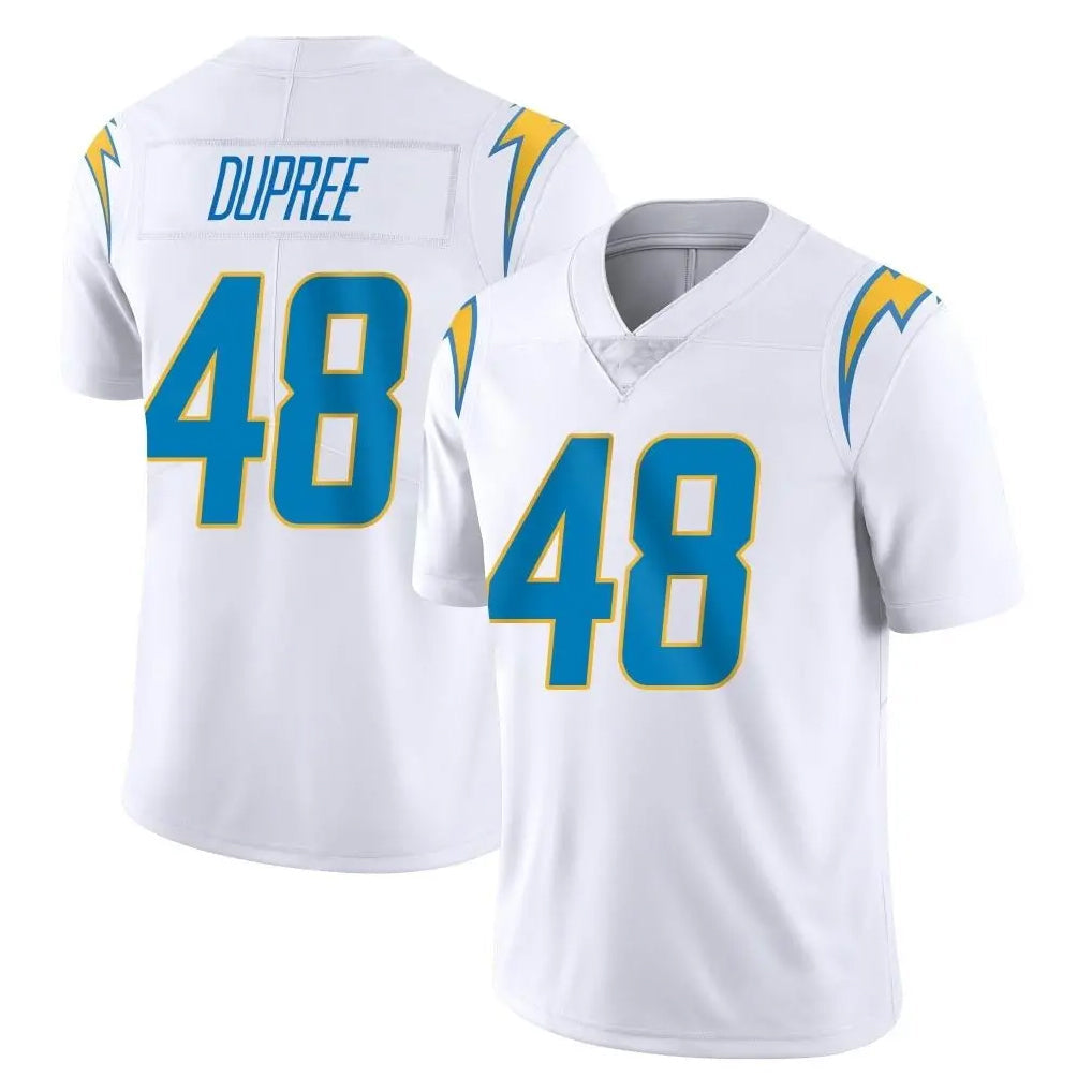 Punc LA.Chargers #48 Bud Dupree Player White Limited Vapor Untouchable Home Game Stitched Jerseys