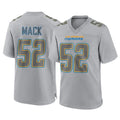 Punc LA.Chargers #52 Khalil Mack Player Gray Atmosphere Fashion Home Game Stitched Jerseys