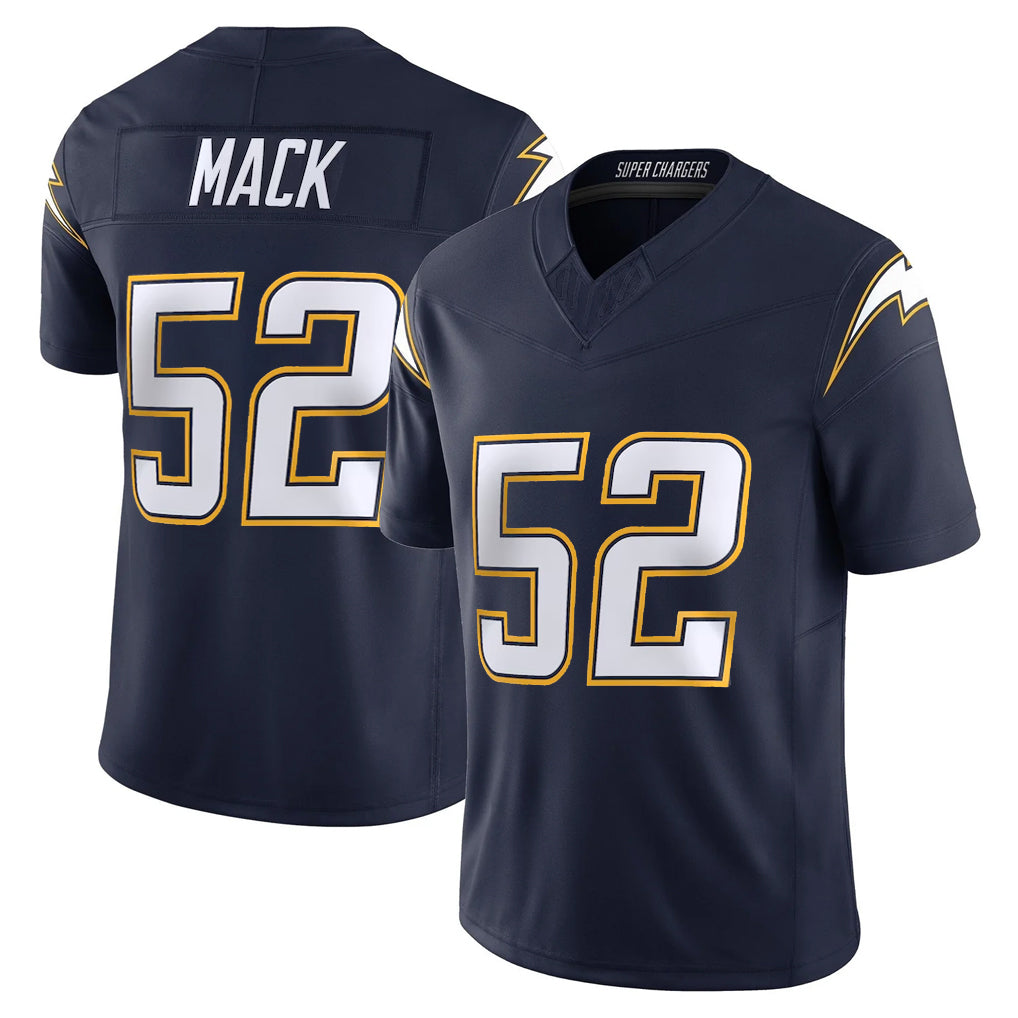 Punc LA.Chargers #52 Khalil Mack Player Navy Vapor F.U.S.E. Limited Home Game Stitched Jerseys