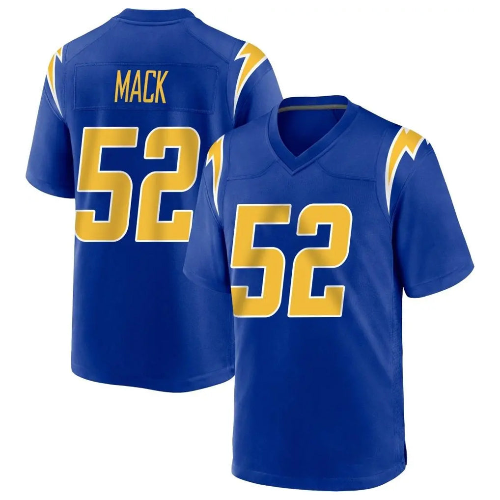 Punc LA.Chargers #52 Khalil Mack Player Royal Home Game Stitched Jerseys
