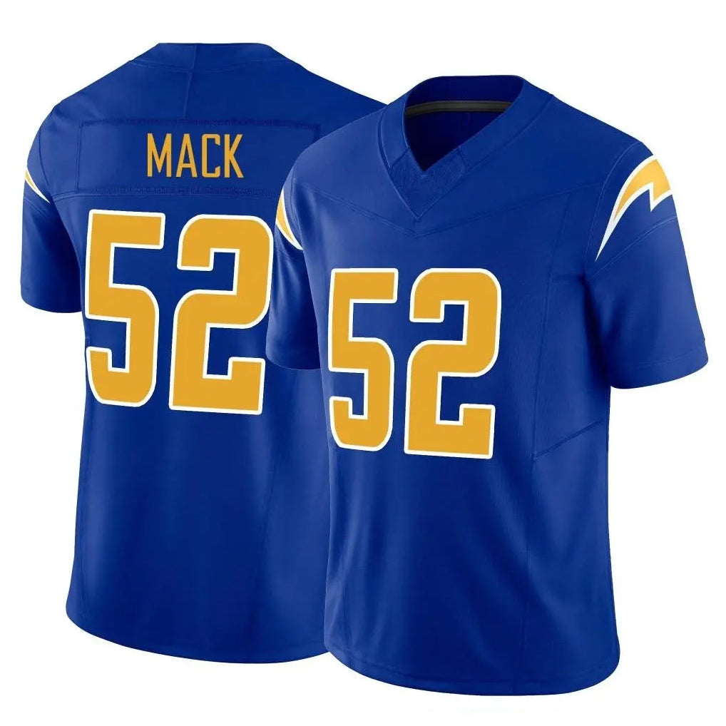 Punc LA.Chargers #52 Khalil Mack Player Royal Limited Vapor F.U.S.E. Home Game Stitched Jerseys