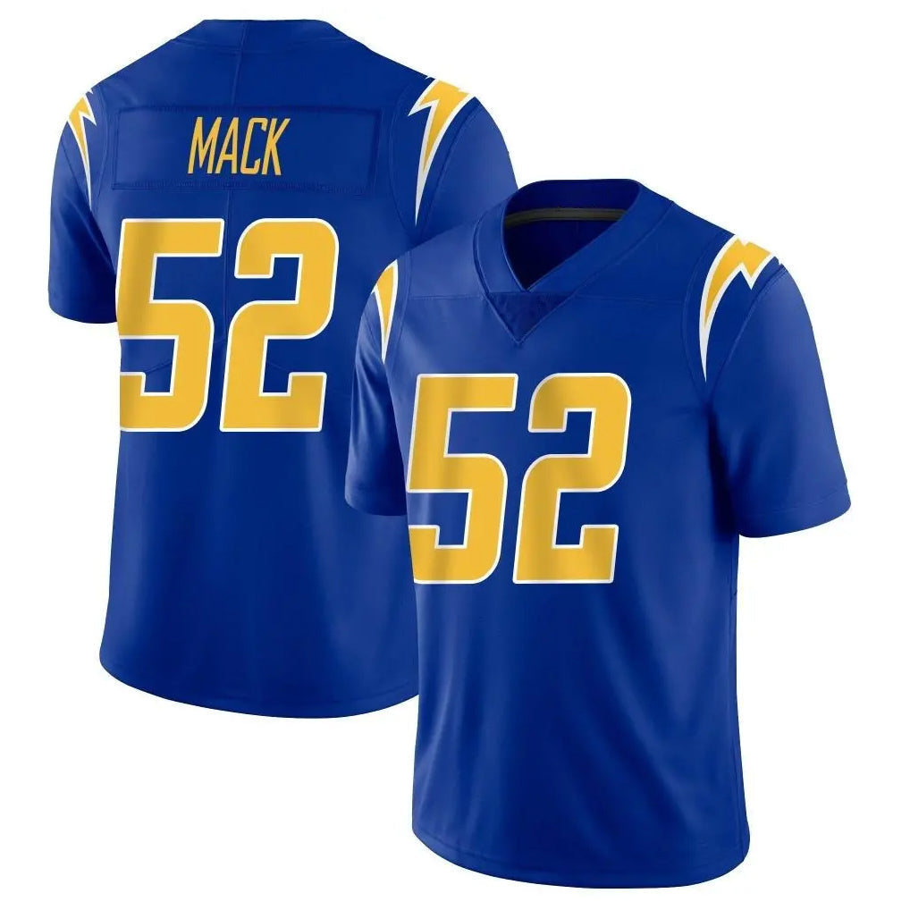 Punc LA.Chargers #52 Khalil Mack Player Royal Limited Vapor Home Game Stitched Jerseys