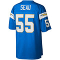 Punc LA.Chargers #55 Junior Seau Mitchell & Ness Powder Blue Legacy Replica Stitched Jerseys