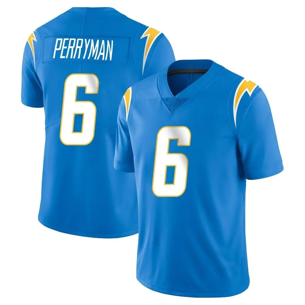 Punc LA.Chargers #6 Denzel Perryman Player Blue Limited Vapor Untouchable Home Game Stitched Jerseys