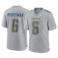 Punc LA.Chargers #6 Denzel Perryman Player Gray Atmosphere Fashion Home Game Stitched Jerseys