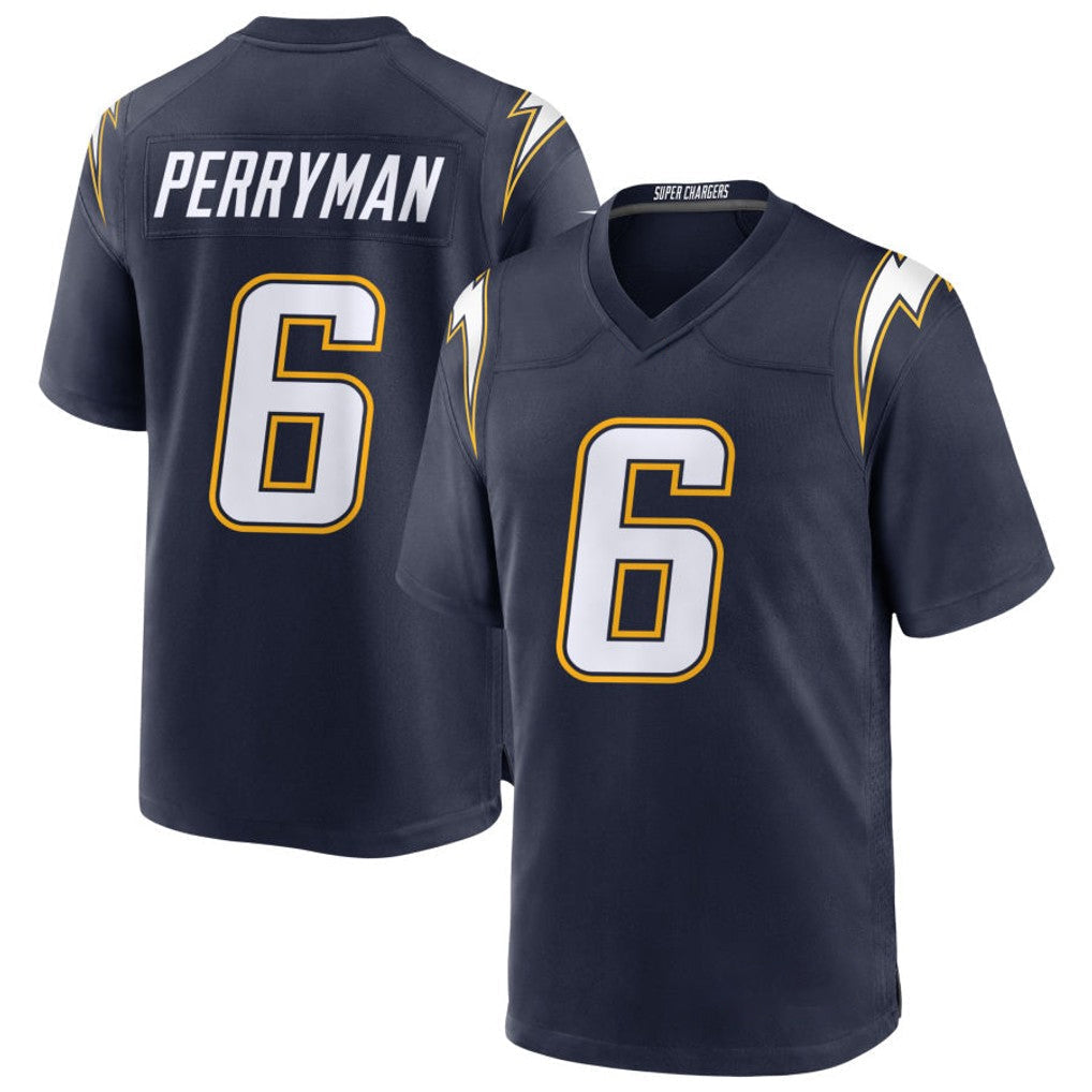 Punc LA.Chargers #6 Denzel Perryman Player Navy Alternate Home Game Stitched Jerseys
